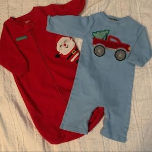 Baby Boy 2 piece Christmas Lot - Size 9 Months